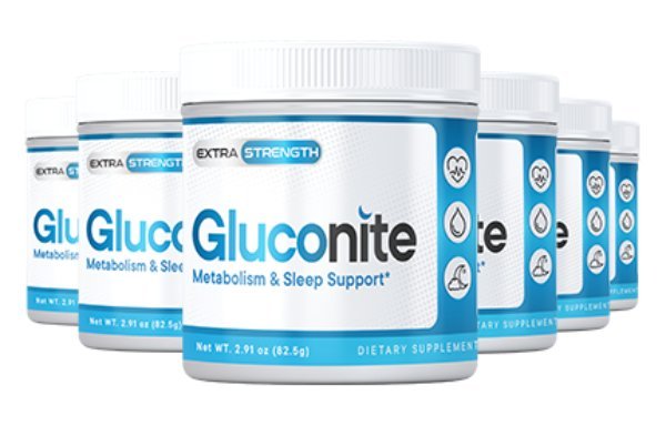 Gluconite supplement bottle - Natural sleep and blood sugar support